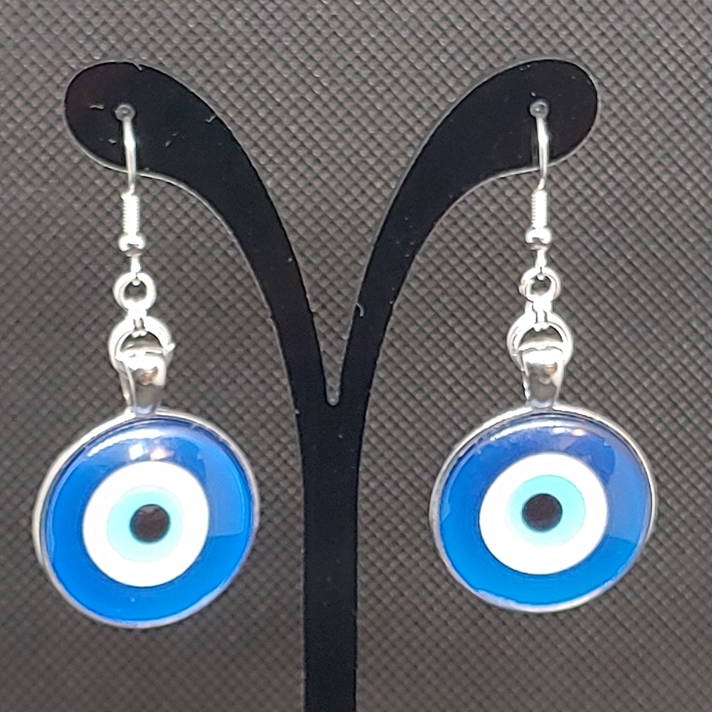 Evil eye protection earrings